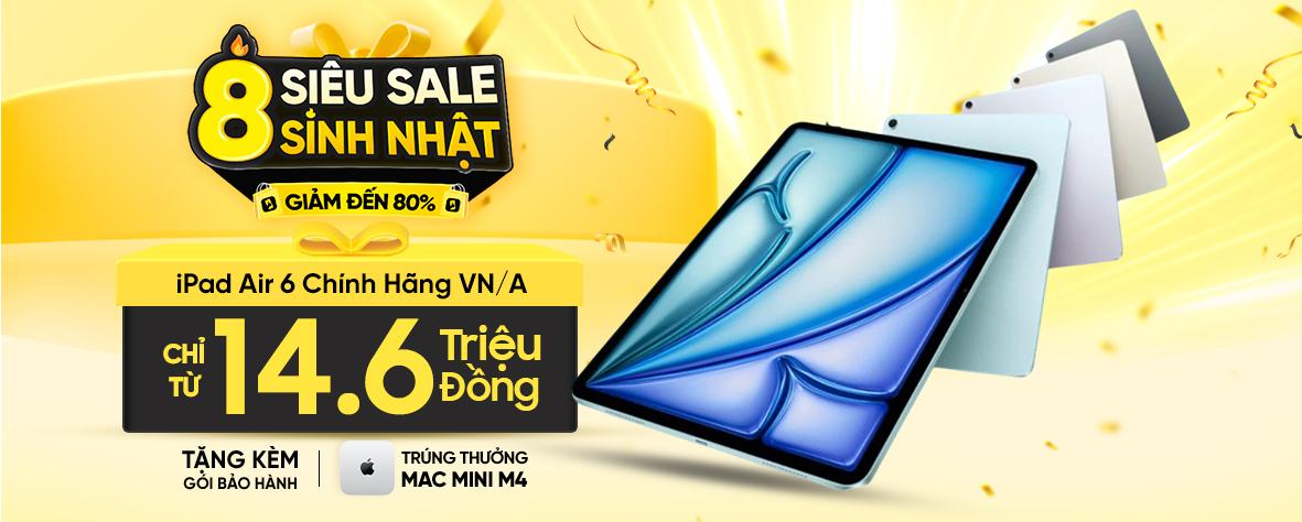 IPAD AIR 6 - GIẢM THÊM 500K