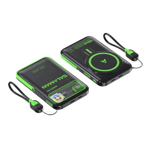 Pin Sạc Dự Phòng Salaman Airfan Magnetic Pro 10.000 mAh 22.5W