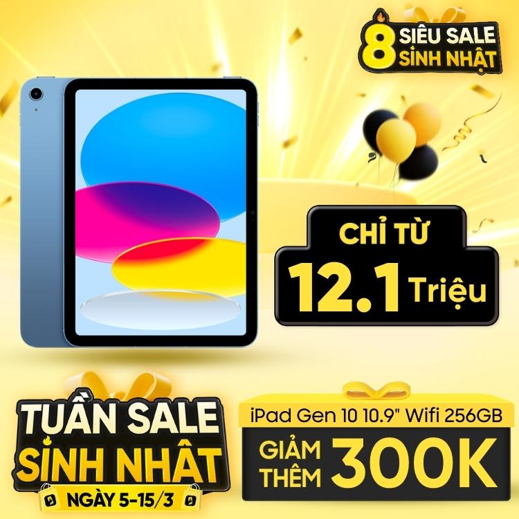 iPad Gen 10 10.9 inch Wifi 256GB  | Chính Hãng Apple Việt Nam