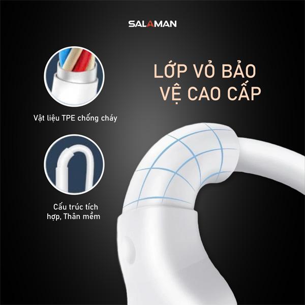 Cáp Sạc Nhanh Salaman Powerlink C to Lightning 20W PD Chính Hãng
