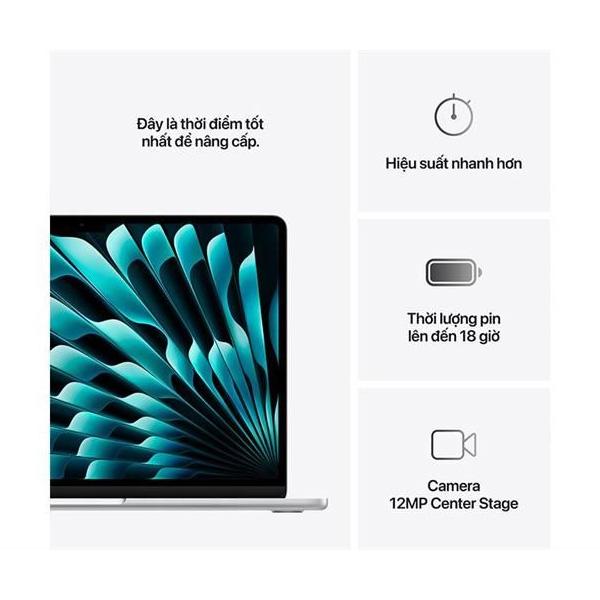 MacBook Air M4 15 Inch 10 CPU 10 GPU (24GB/512GB) | Chính Hãng Apple Việt Nam
