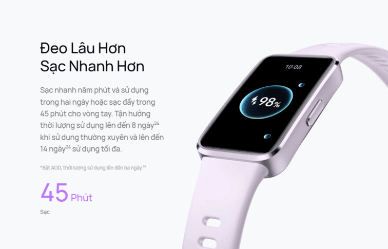Đeo l&acirc;u hơn, sạc nhanh hơn