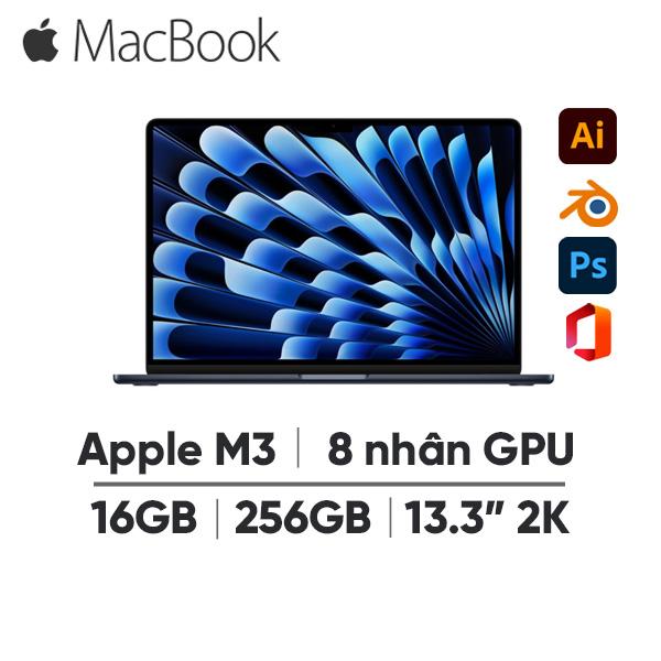 MacBook Air M3 13 Inch 8 CPU 8 GPU (16GB/256GB) Cũ 99%