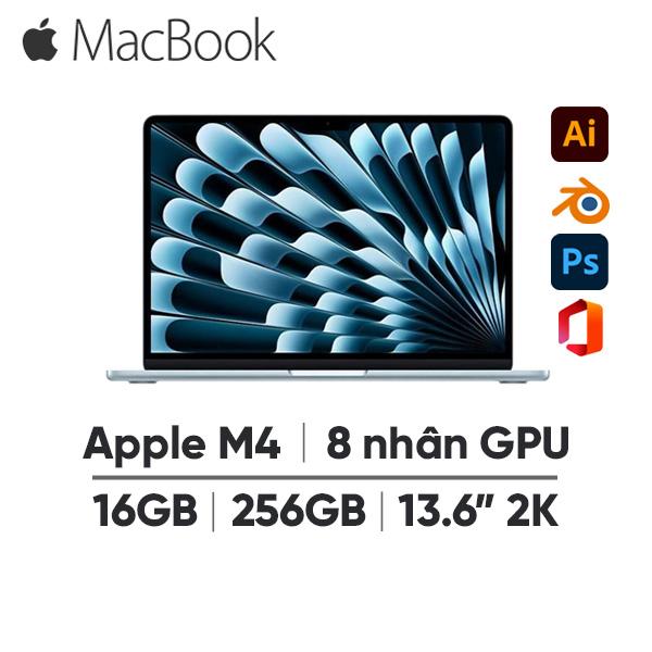 MacBook Air M4 13 Inch 10 CPU 8 GPU (16GB/256GB) | Chính Hãng Apple Việt Nam