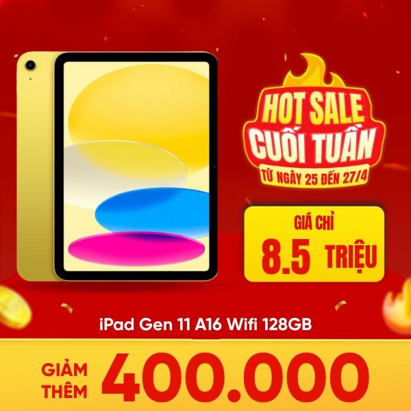 iPad Gen 11 A16 Wifi 128GB | Chính Hãng Apple Việt Nam