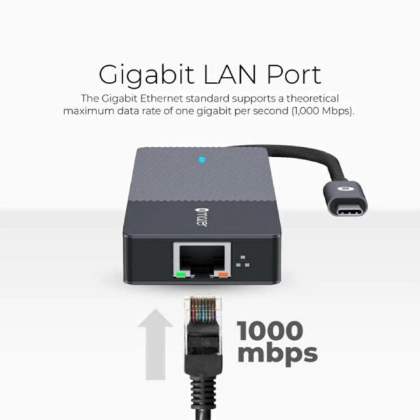 Bộ Chuyển Đổi Mazer Infinite Multimedia Pro Hub 8-in-1 USB-C Chính Hãng