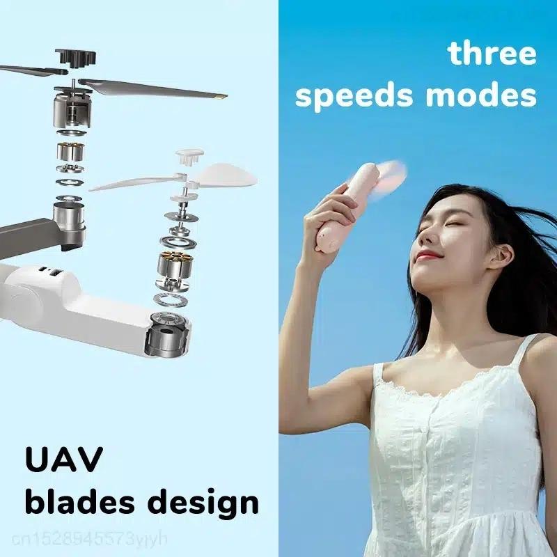 Quạt cầm tay mini Jisulife F8X 3 tốc độ gi&oacute;