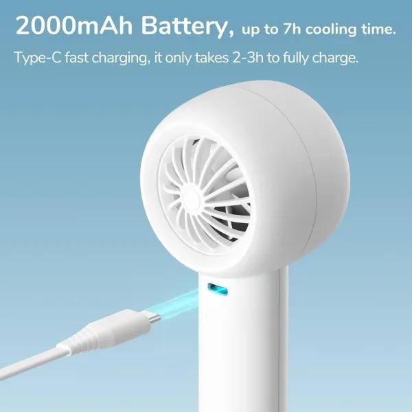dung lượng pin Quạt cầm tay mini Jisulife FA42