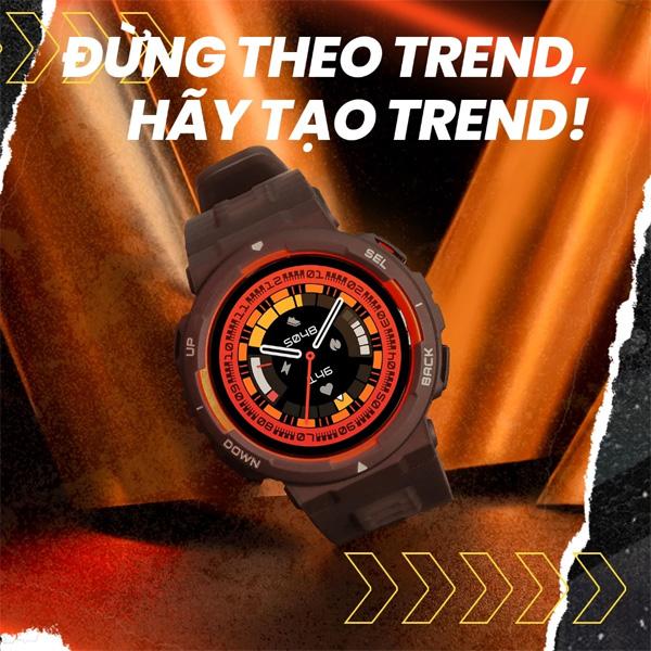 Đồng Hồ Thông Minh Amazfit Active Edge 46.6mm Dây Silicone Chính Hãng