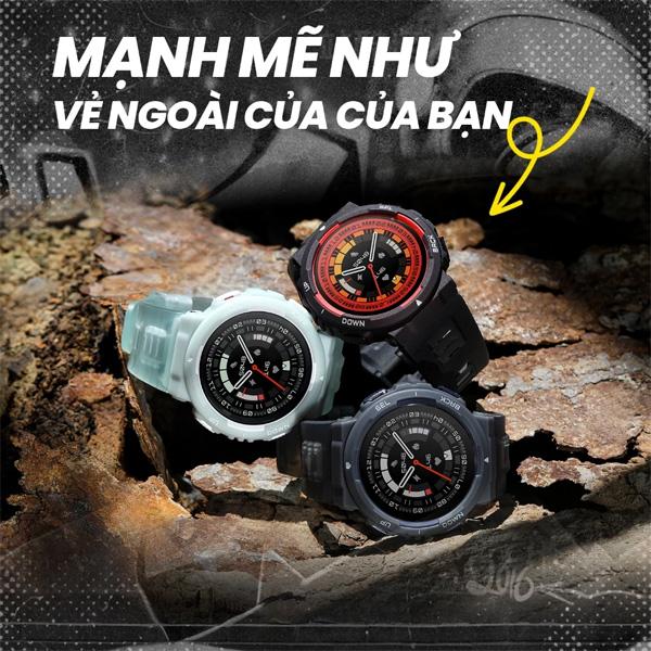 Đồng Hồ Thông Minh Amazfit Active Edge 46.6mm Dây Silicone Chính Hãng