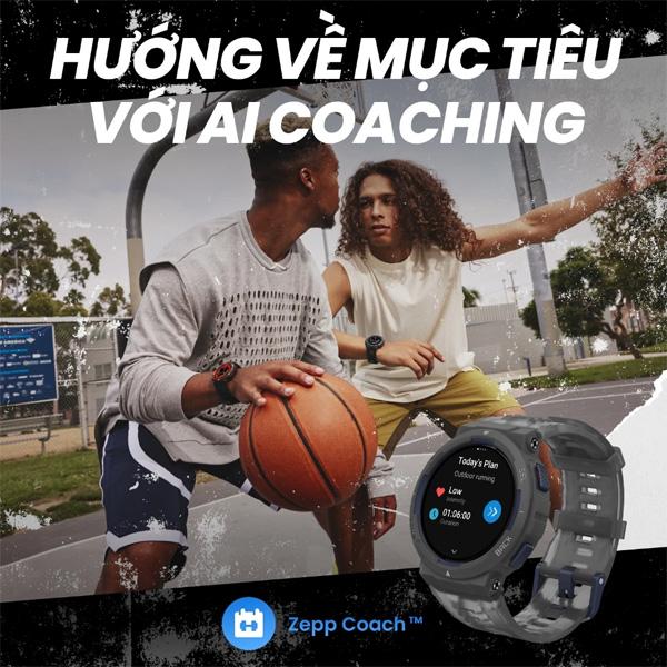 Đồng Hồ Thông Minh Amazfit Active Edge 46.6mm Dây Silicone Chính Hãng