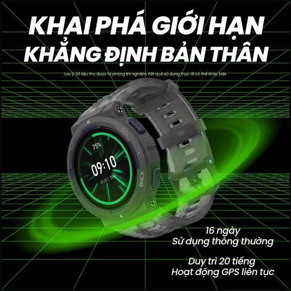 Đồng Hồ Thông Minh Amazfit Active Edge 46.6mm Dây Silicone Chính Hãng