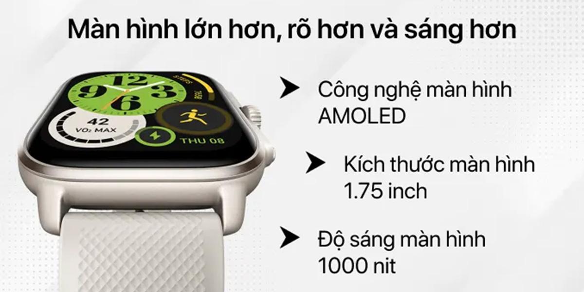 Đồng Hồ Thông Minh Amazfit Cheetah Square 44mm Dây Silicone Chính Hãng