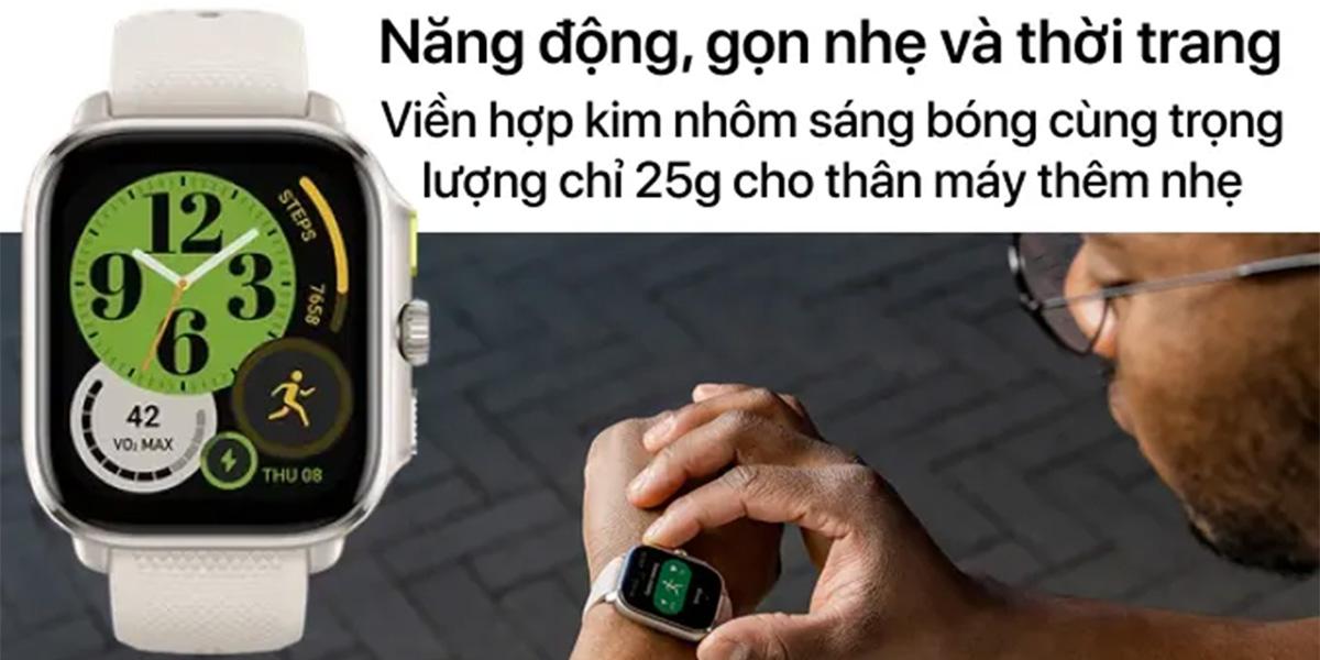 Đồng Hồ Thông Minh Amazfit Cheetah Square 44mm Dây Silicone Chính Hãng