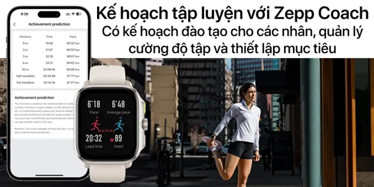 Đồng Hồ Thông Minh Amazfit Cheetah Square 44mm Dây Silicone Chính Hãng
