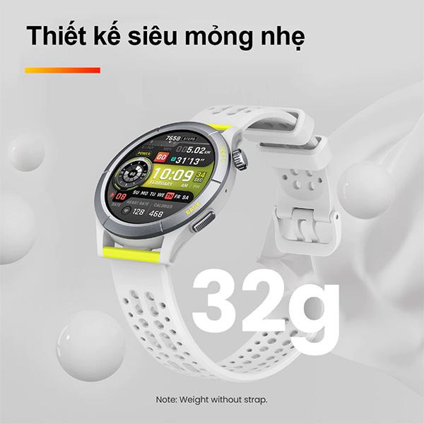 Đồng Hồ Thông Minh Amazfit Cheetah Round 46.7mm Dây Silicone Chính Hãng
