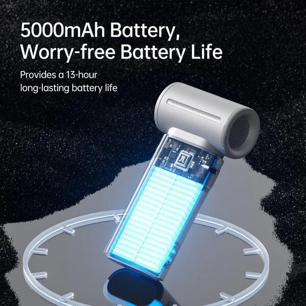 dung lượng pin Quạt cầm tay mini Jisulife Life 9