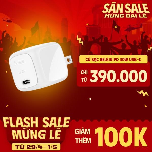 Củ Sạc Nhanh BELKIN PD USB-C 30W