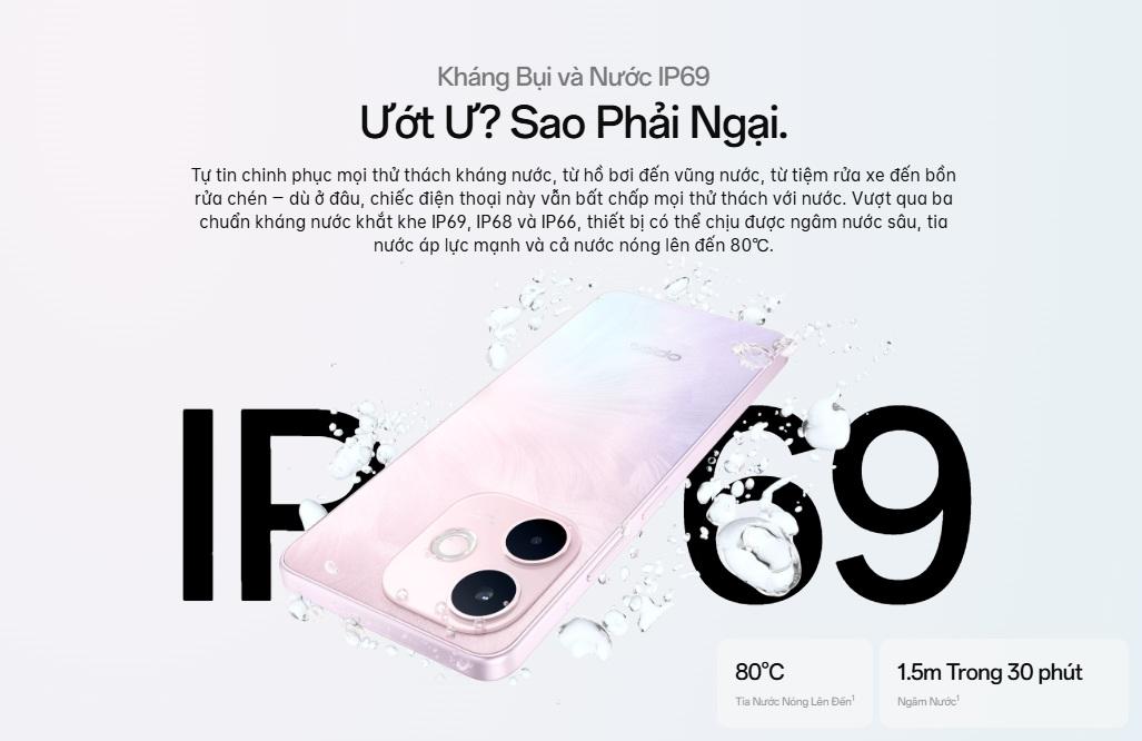 Kh&aacute;ng nước v&agrave; bụi IP69