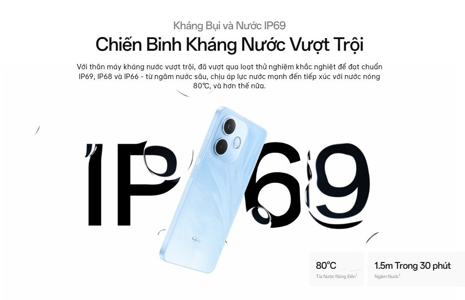 Kh&aacute;ng nước v&agrave; bụi IP69