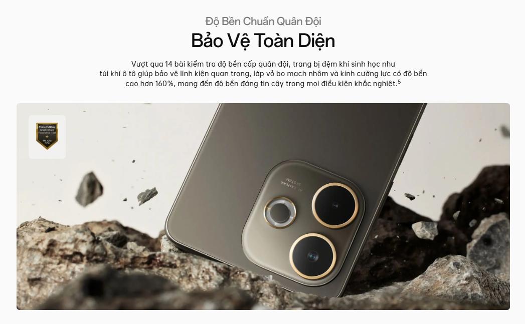 Độ bền chuẩn qu&acirc;n đội, bảo vệ tối ưu