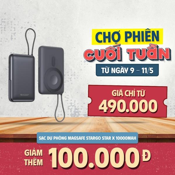 Pin Sạc Dự Phòng Magsafe Stargo Star X 10000mAh 22.5W Chính Hãng