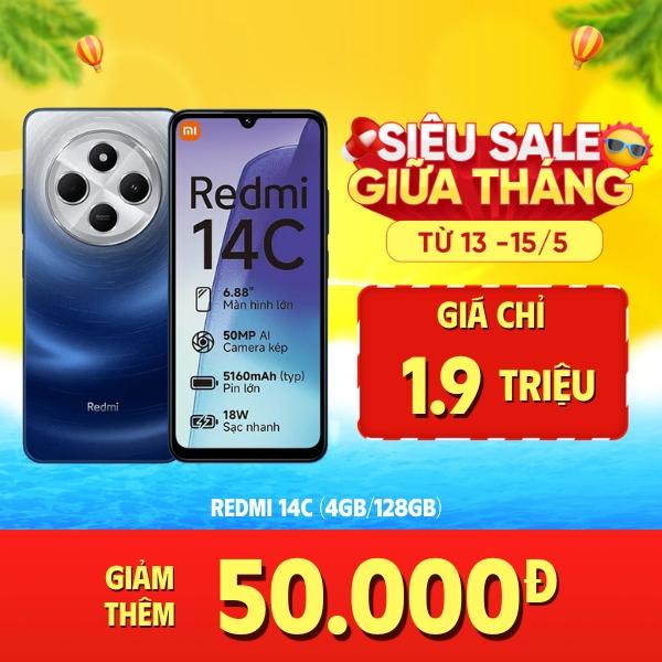 Xiaomi Redmi 14C 4GB/128GB Chính Hãng