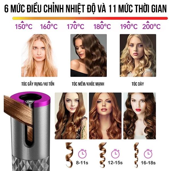 Máy Uốn Tóc Không Dây Hyundai HC-120 Chính Hãng