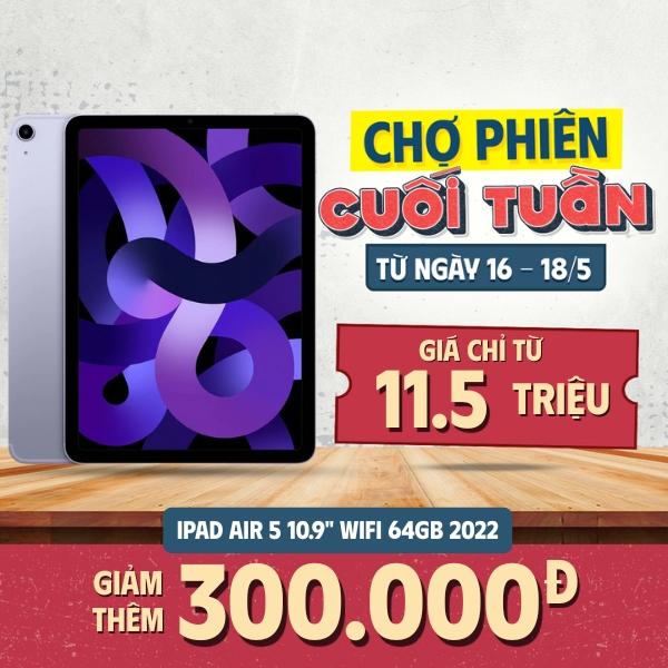 iPad Air 5 10.9 inch 2022 Wifi 64GB Likenew - Fullbox