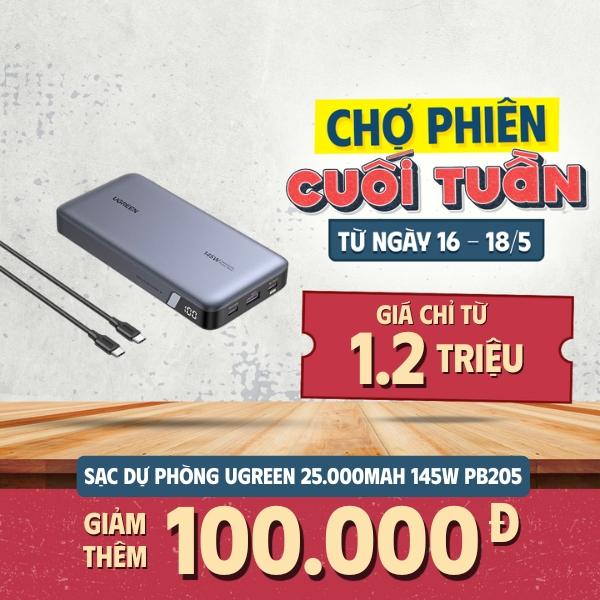 Pin Sạc Dự Phòng UGREEN 25.000mAh 2C1A 145W PB205