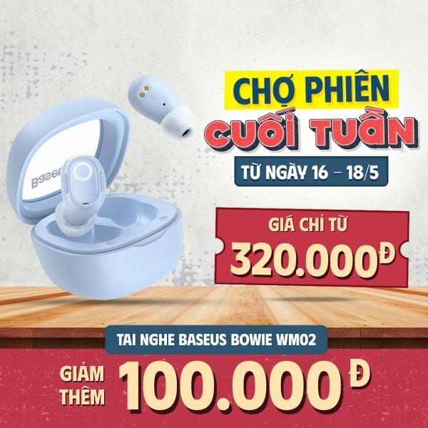 Tai nghe Bluetooth Baseus Encok True Wireless Earphones WM02