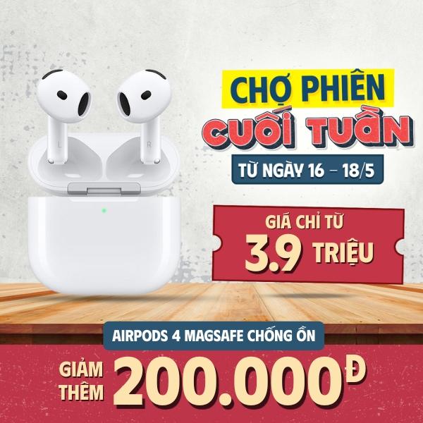 Tai nghe Apple AirPods 4 Magsafe (Chống ồn) Chính Hãng VN/A