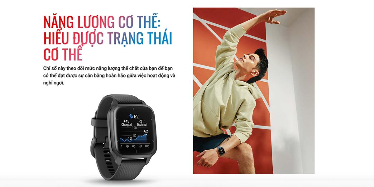 Đồng hồ thông minh Garmin Venu SQ 2 Music Edition 40.6mm 