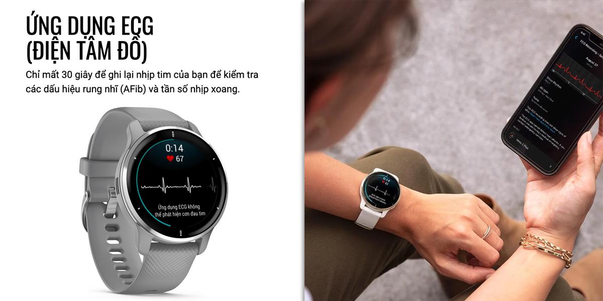 Đồng hồ thông minh Garmin Venu 2 45.4mm Chính Hãng
