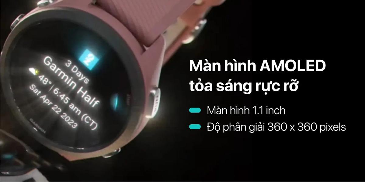 Đồng hồ thông minh Garmin Forerunner 265S Music 47.1mm