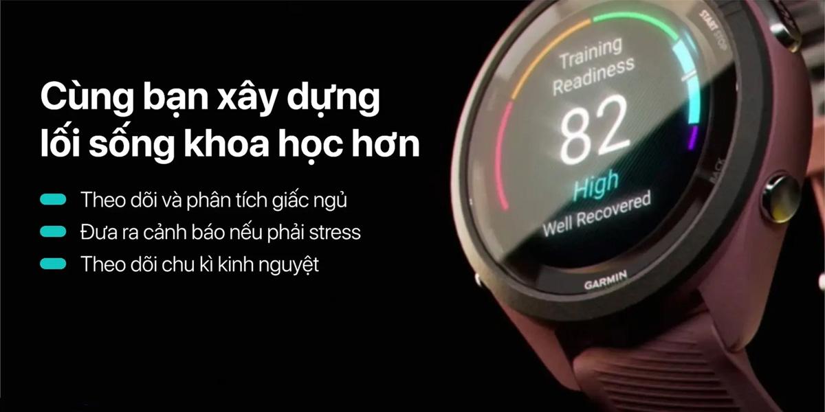 Đồng hồ thông minh Garmin Forerunner 265S Music 47.1mm