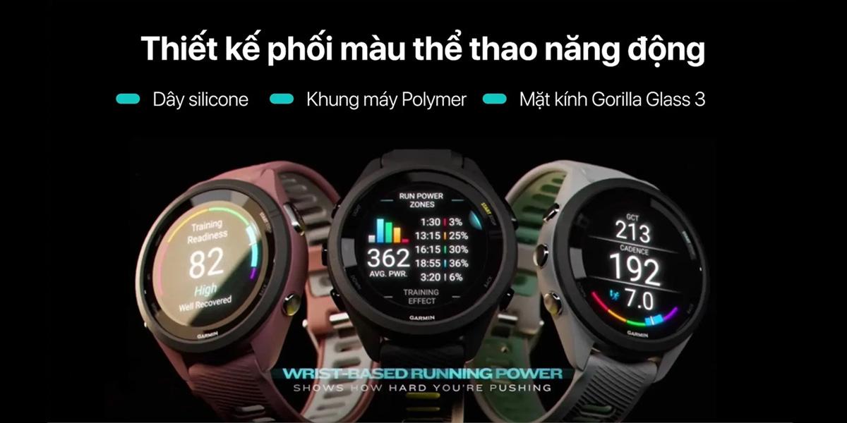 Đồng hồ thông minh Garmin Forerunner 265S Music 47.1mm