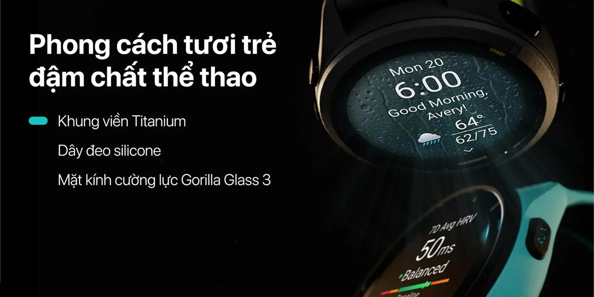 Đồng hồ thông minh Garmin Forerunner 265 46.1mm Chính Hãng