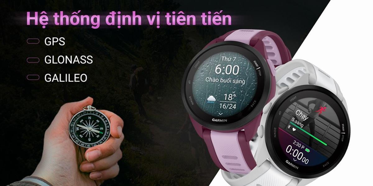 Đồng hồ thông minh Garmin Forerunner 165 Music 43mm Chính Hãng
