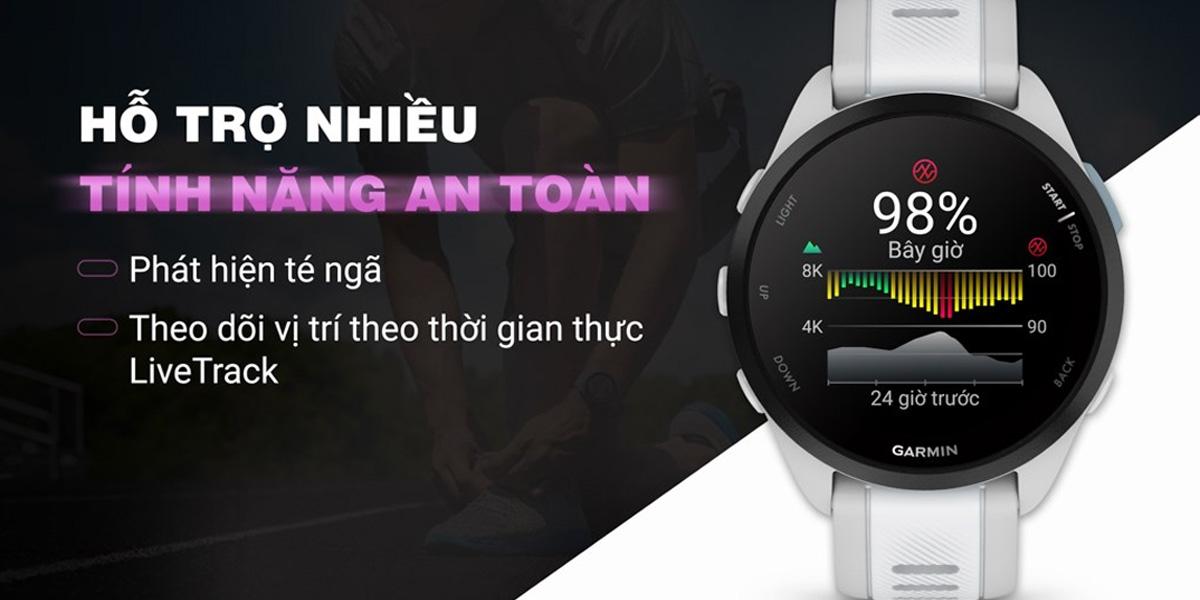 Đồng hồ thông minh Garmin Forerunner 165 Music 43mm Chính Hãng