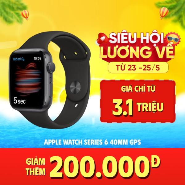 Apple Watch Series 6 40mm Viền Nhôm Cũ 99%