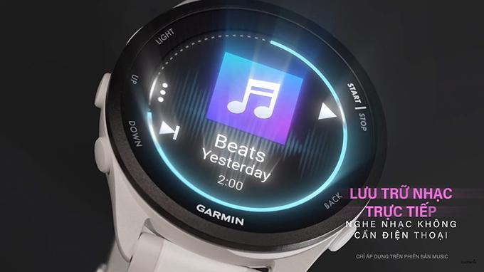 Garmin Forerunner 165 Music lưu trữ nhạc