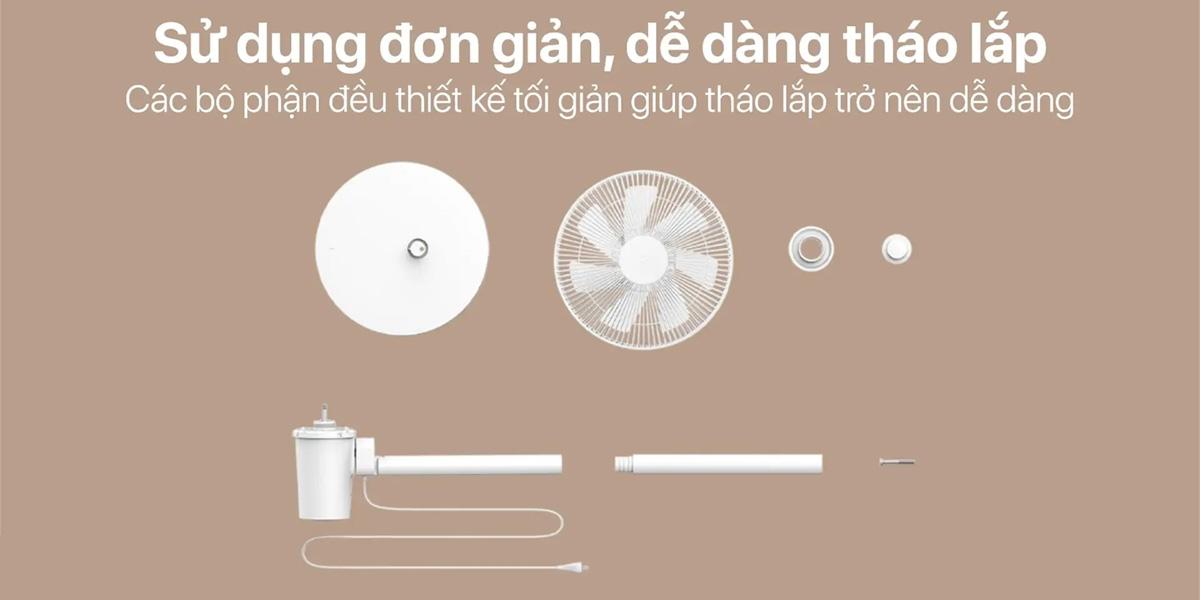 Quạt thông minh Xiaomi Mi Smart Standing Fan 2 Lite Chính Hãng