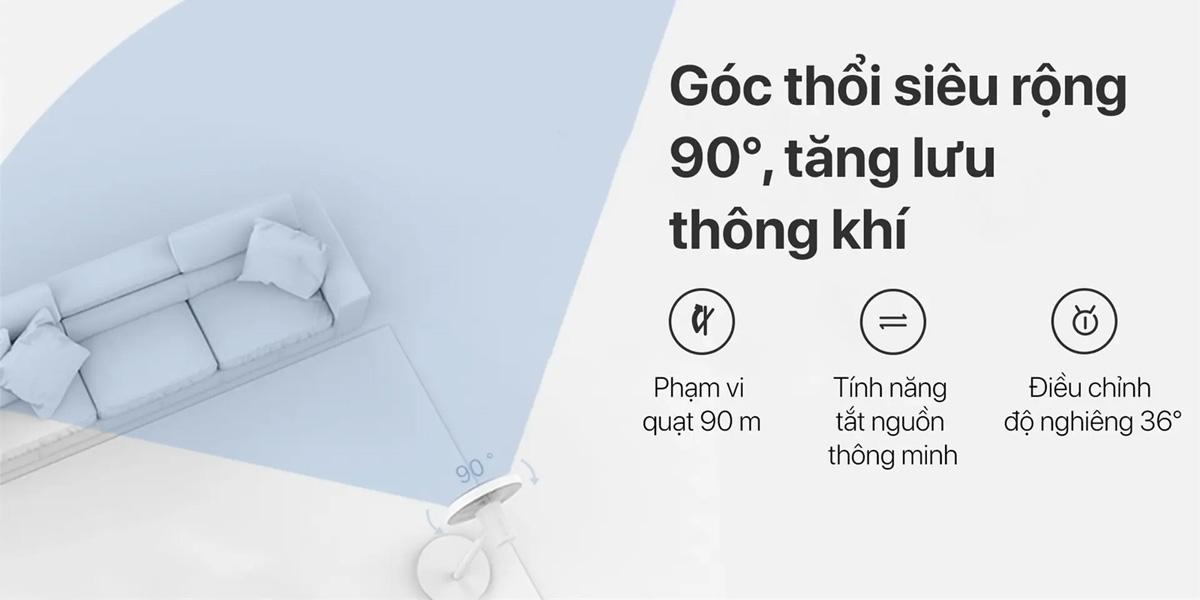 Quạt thông minh Xiaomi Mi Smart Standing Fan 2 Lite Chính Hãng