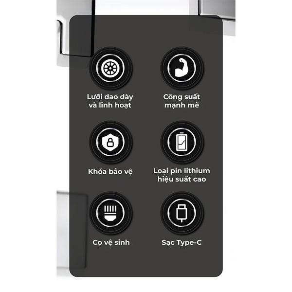 Máy Cạo Râu MAGIC B-61 3W 600mAh Chính Hãng