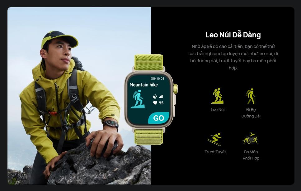 Hơn 100 chế độ tập luyện đa dạng