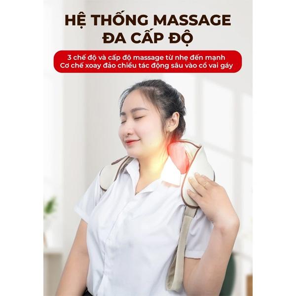 Máy Massage Cổ Vai Gáy BUHEUNG MK-332 Chính Hãng