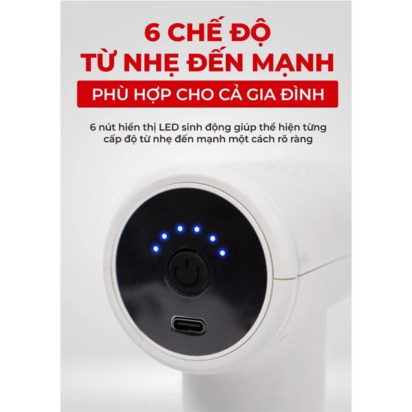 Súng Massage BUHEUNG Choice.Dr DC-001 40W 6 chế độ Chính Hãng