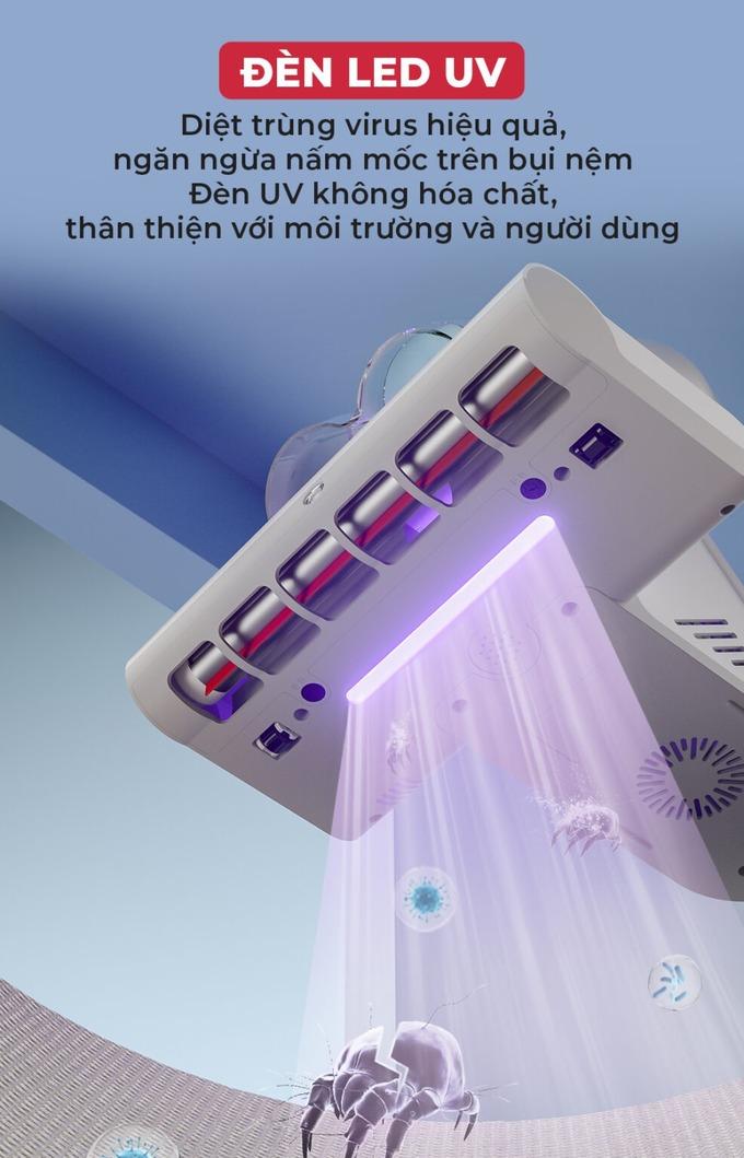 Diệt khuẩn v&agrave; khử tr&ugrave;ng hiệu quả với đ&egrave;n LED UV
