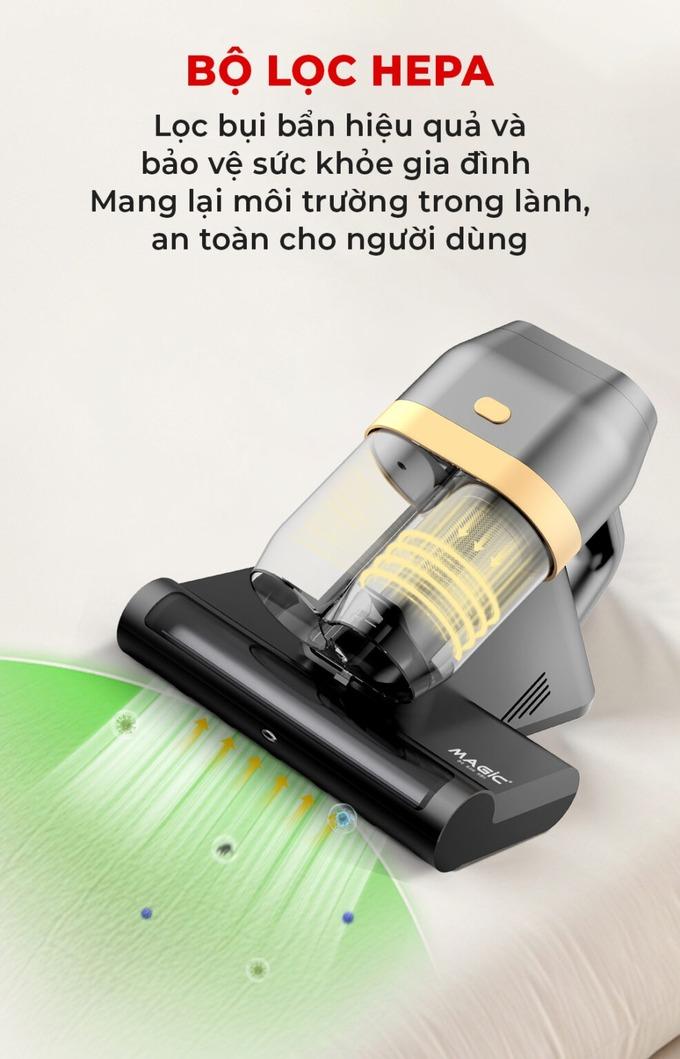 Bộ lọc HEPA cao cấp, lọc sạch bụi mịn v&agrave; t&aacute;c nh&acirc;n g&acirc;y dị ứng